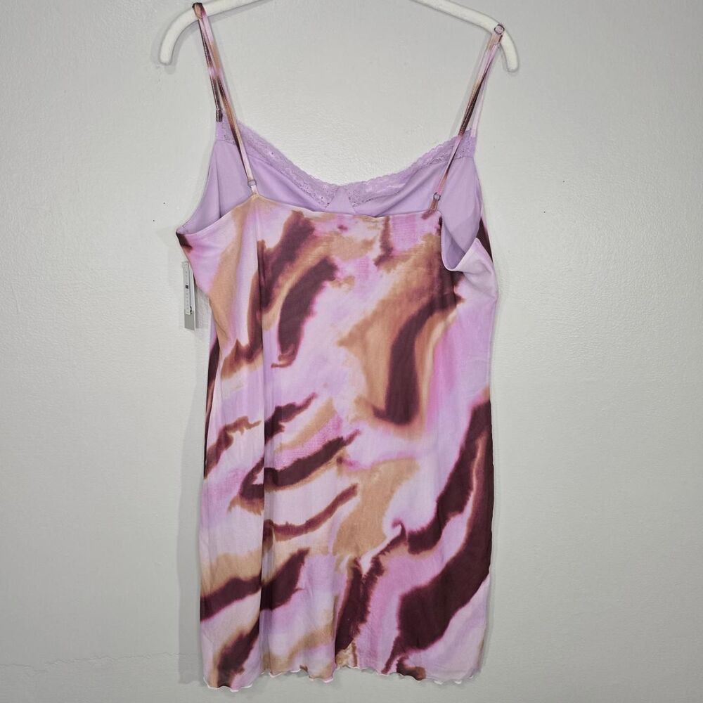NWT BP. Women's Pink and Brown Slip Dress - Picture 2 of 7